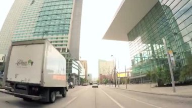 Sonbaharda şehir Denver ile sürüş.