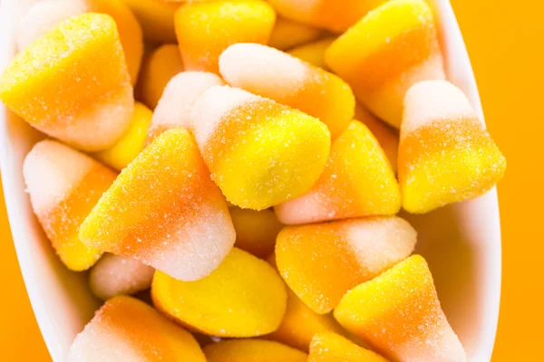 Cukorkát kukorica, Halloween kezeli — Stock Fotó