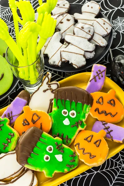 Varietà di dolcetti di Halloween — Foto Stock