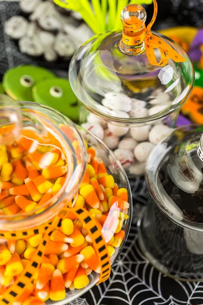 Variedad de dulces para dulces de Halloween — Foto de Stock