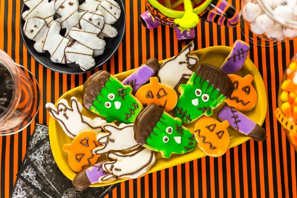 Varietà di dolcetti di Halloween — Foto Stock