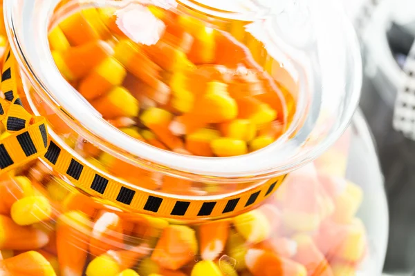 Candy corn , Halloween treats — Stock Photo, Image