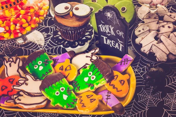 Varietà di dolcetti di Halloween — Foto Stock