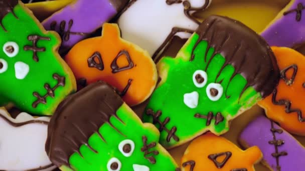 Varietà di dolcetti di Halloween — Video Stock