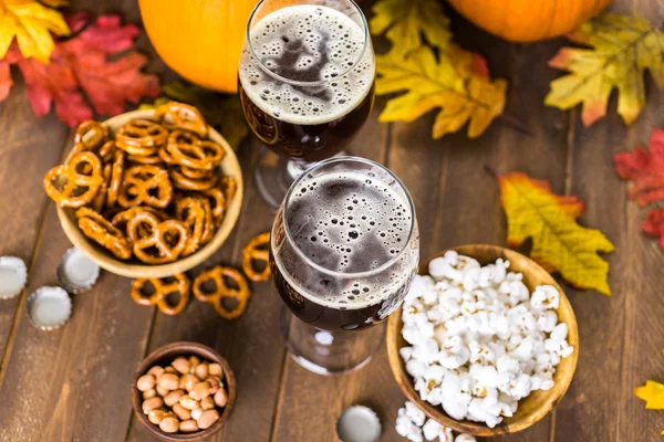 Craft pumpkin beer — Stock Photo, Image