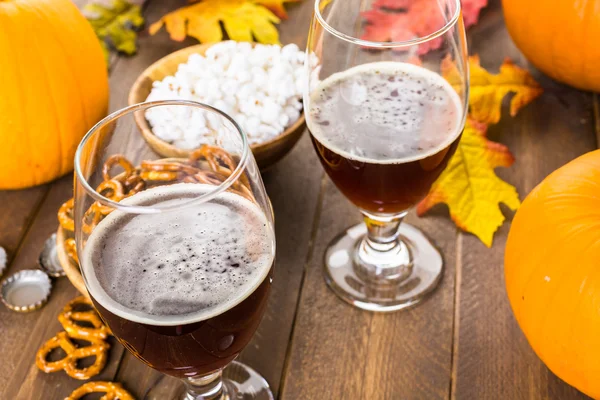 Craft pumpkin beer — Stock Photo, Image