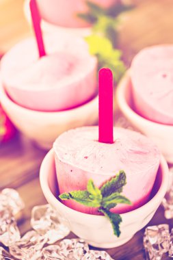 lezzetli ev yapımı Popsicles