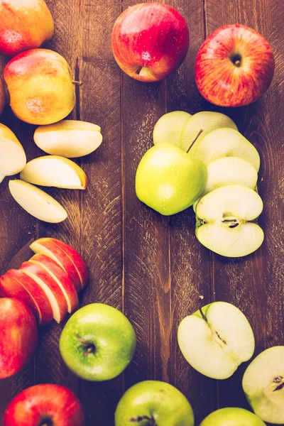 Крупним планом Органічні яблука — стокове фото
