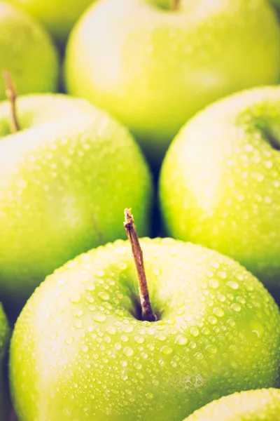 Manzanas ecológicas de cerca — Foto de Stock