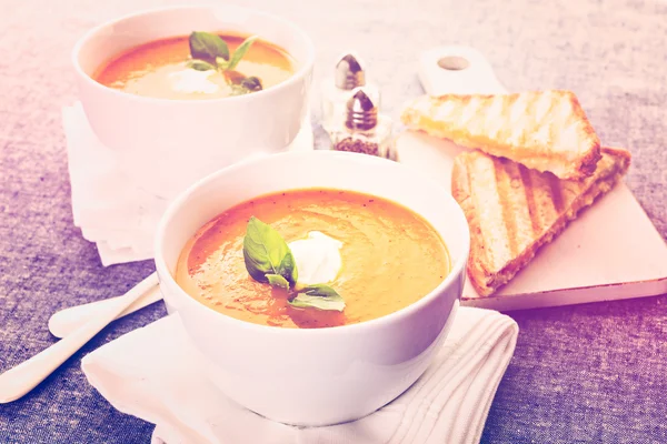 Sopa de tomate asado — Foto de Stock