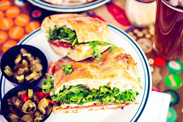 Fresh specialty sub sandwich — Stock Photo, Image