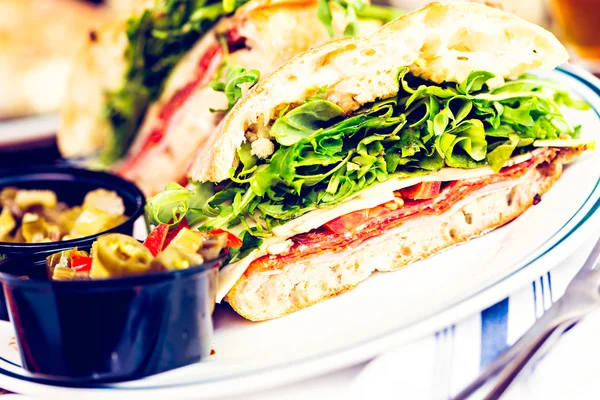 Fresh specialty sub sandwich — Stock Photo, Image