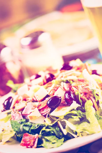 Chopped Salad in Italian restaurant — Stock Photo, Image