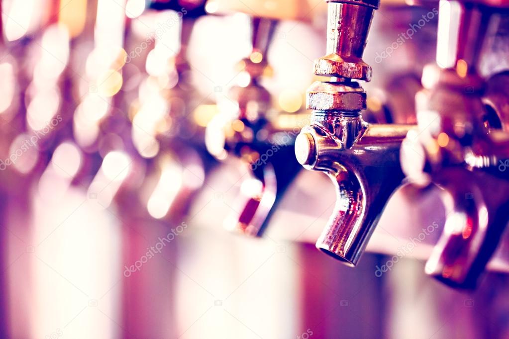 Close up of beer lines