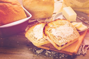 Hamur mayası ekmek tost dilim