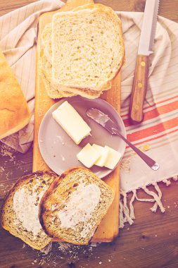 Hamur mayası ekmek tost dilim