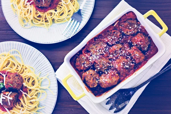 Homemade Italian meatballs — Stock Photo, Image