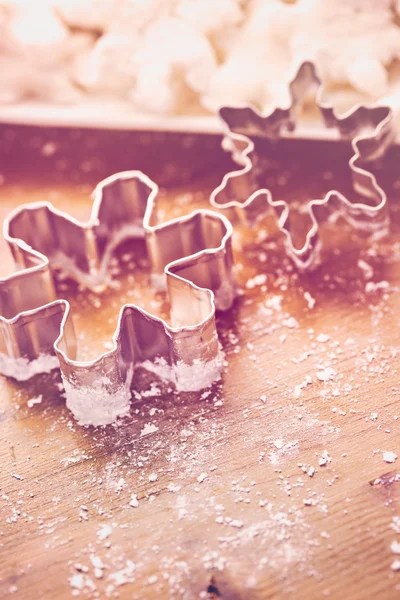 Marshmallows in shapes of snowflakes — Stock Photo, Image