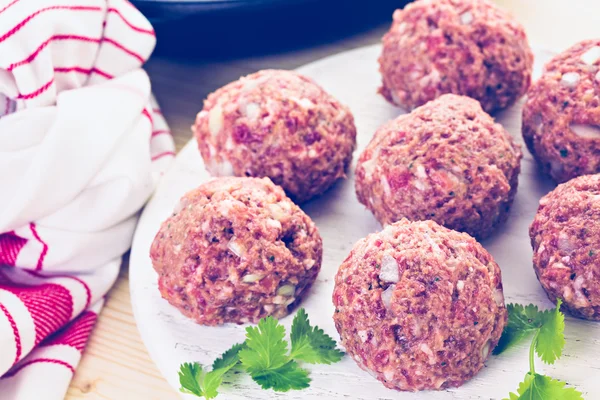 Homemade Italian meatballs — Stock Photo, Image