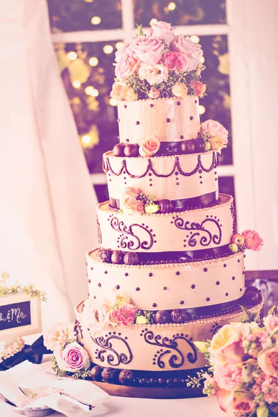 맛 있는 웨딩 케이크 — 스톡 사진