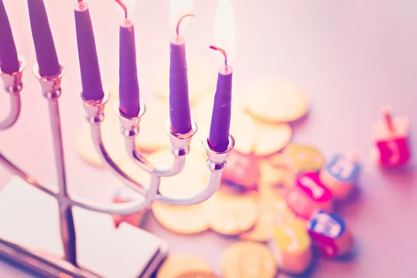 Elementi della Hanukkah ebraica — Foto Stock