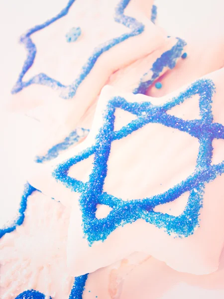 Galletas decoradas con glaseado blanco —  Fotos de Stock