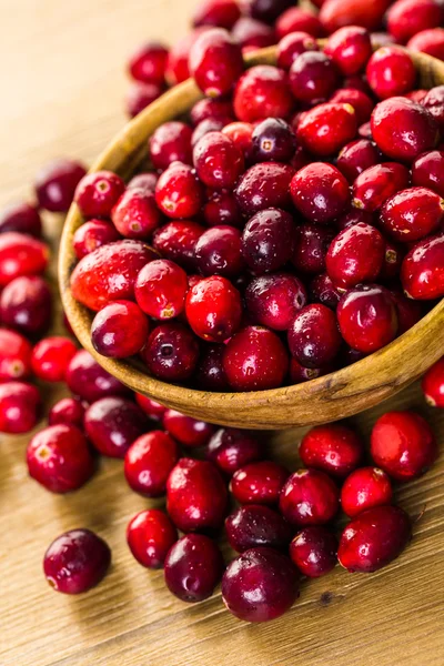 Bio-Preiselbeeren — Stockfoto