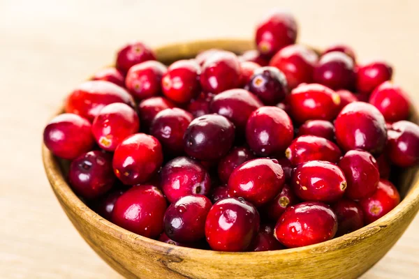 Organic fresh cranberries — Stock Photo, Image