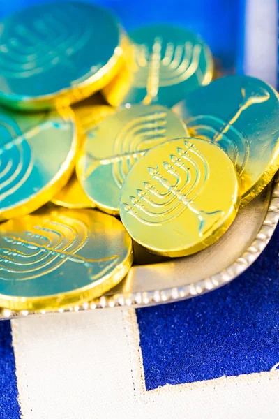 Hanukkah table set — Stock Photo, Image