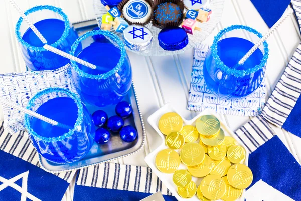 Conjunto de mesa para Hanukkah — Fotografia de Stock