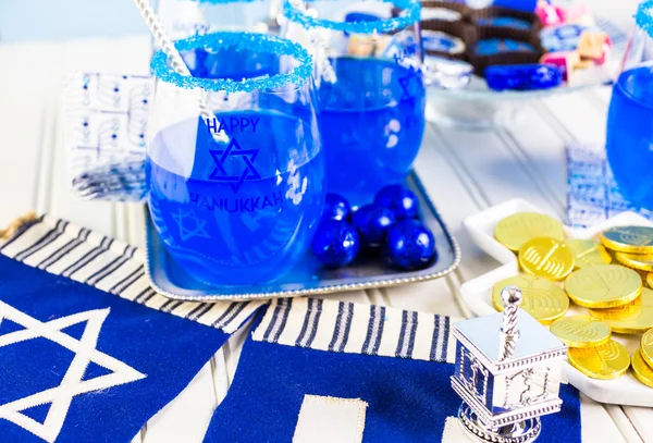 Set da tavola per Hanukkah — Foto Stock