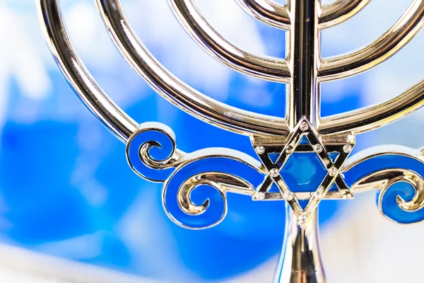 Hanukkah tavola apparecchiata — Foto Stock