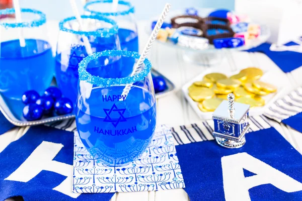 Conjunto de mesa para Hanukkah — Fotografia de Stock