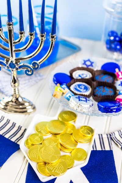 Conjunto de mesa para Hanukkah —  Fotos de Stock