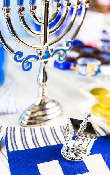 Set da tavola per Hanukkah — Foto Stock