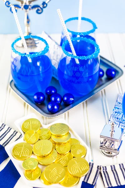 Tabellen för Hanukkah — Stockfoto