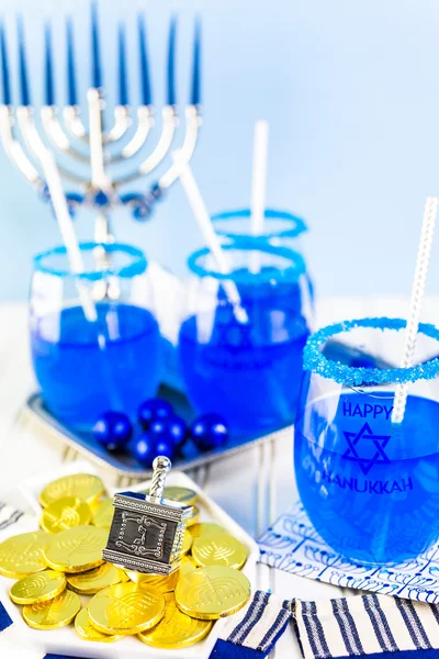 Set da tavola per Hanukkah — Foto Stock