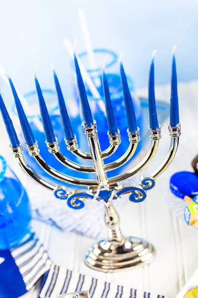 Set da tavola per Hanukkah — Foto Stock