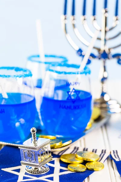 Conjunto de mesa para Hanukkah — Fotografia de Stock