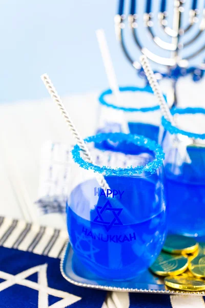 Conjunto de mesa para Hanukkah — Fotografia de Stock