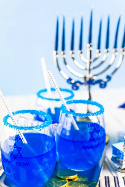 Set da tavola per Hanukkah — Foto Stock