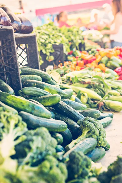 Local produce at the summer farmers — Stock Photo, Image