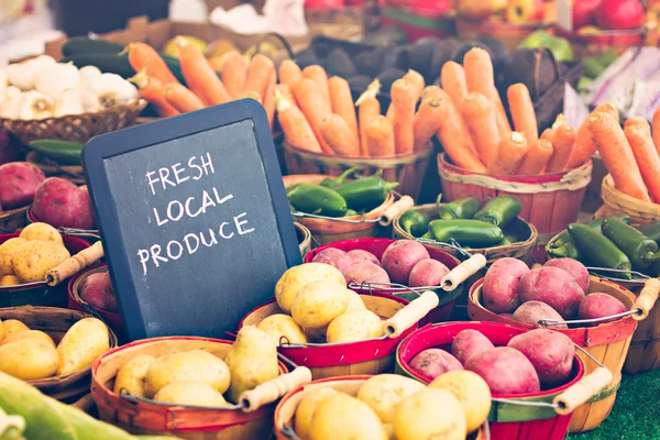 Fresh produce on sale — Stock Photo, Image