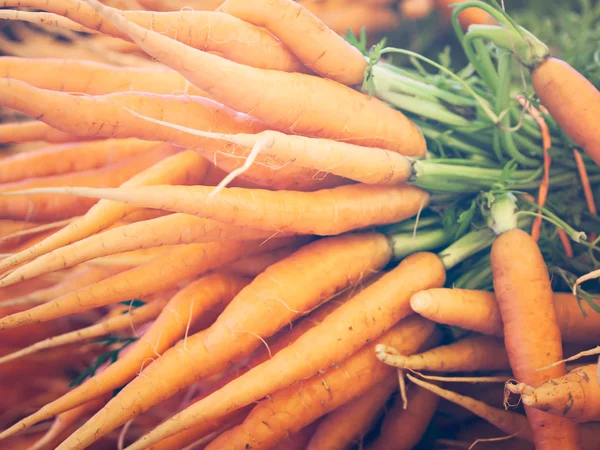 Fresh Vegetables at market, carrots — Stockfoto