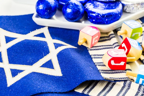 Πολύχρωμο Hanukkah ντρέιντελ — Φωτογραφία Αρχείου