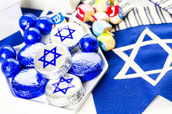Sonhos Hanukkah coloridos — Fotografia de Stock