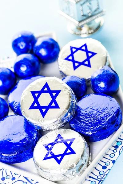 Choklad med Star of David — Stockfoto