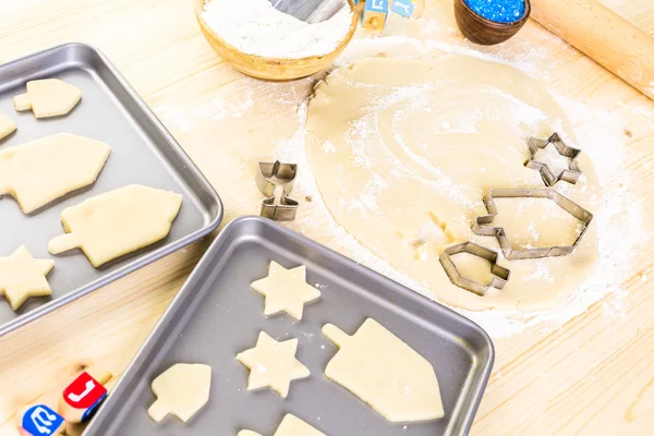 Biscoitos de açúcar para Hanukkah — Fotografia de Stock