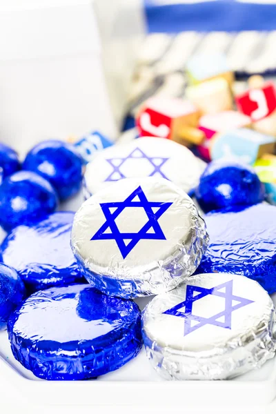 Chocolates with Star of David — Stock Photo, Image