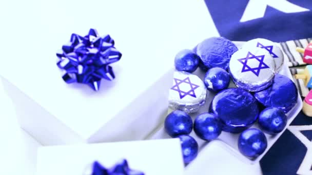 Choklad med Star of David — Stockvideo